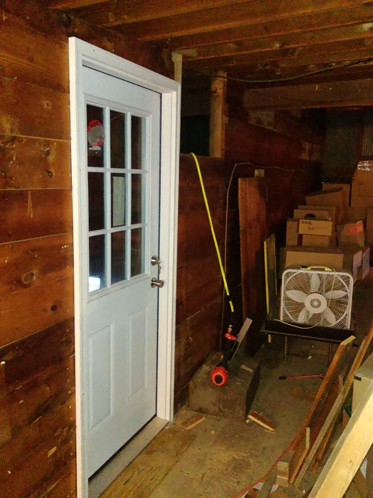 View from the loft area inside the warehouse space